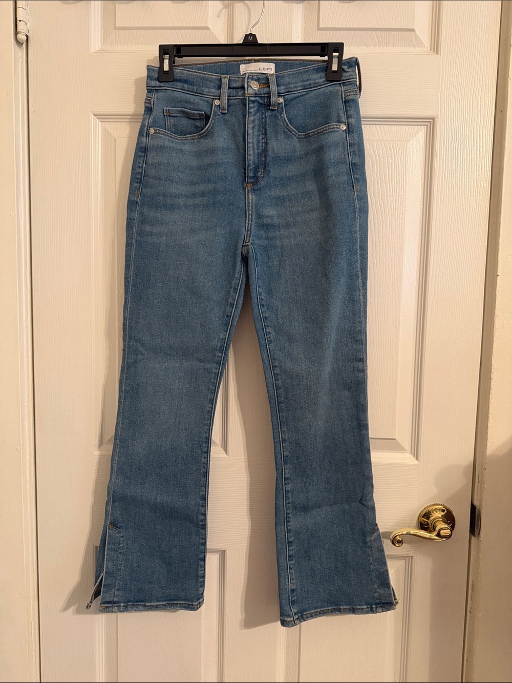 Loft The Kick Crop Sz 26 (2) Denim Medium Wash Jeans